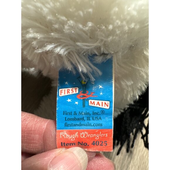 First & Main Rough Wranglers Plush Horse Weighted Stuffed Animal - Black & White - Picture 5 of 8